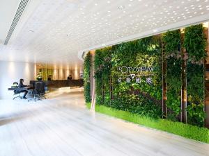 A garden outside The Cityview - Chinese YMCA of Hong Kong