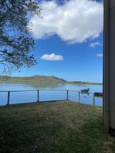 a view of a lake from a house at Salt and Sea-renity in Russell Island