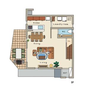 a floor plan of a house at  M’sOceanⅡ Uruma in Uruma +70 photos