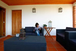Uma rea de estar em Casa Ci