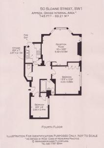 Floor plan ng Executive Knightsbridge Apartment