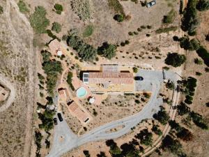 an overhead view of a house with a road at Monte da Serra de Baixo By CABRA in Sines