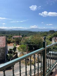 a view from the balcony of a house at Alojamientos arans in La Cañiza