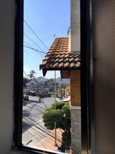 a view of a street from a window at Thái Lâm Hotel in Da Lat