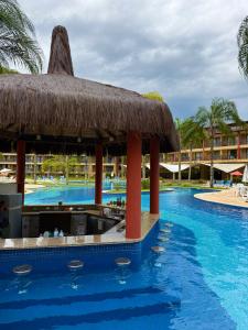 a view of the pool at the resort at Chalé Mar e Sol, Marina e Resort Angra in Angra dos Reis