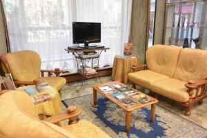 sala de estar con muebles y TV en Ambassador Tre Rose, en Venecia