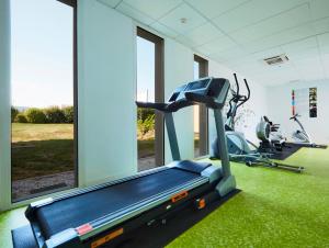 The fitness centre and/or fitness facilities at Kyriad Clermont-Ferrand-Sud - La Pardieu