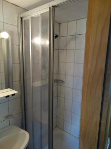 Koupelna v ubytování Gästehaus Posch + 37 fotografií
