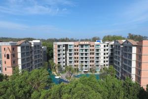 an aerial view of some apartment buildings at Studio Apartment by the Sea E413 in Phuket