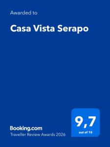 a screenshot of the casa vista serapa website at Casa Vista Serapo in Gaeta