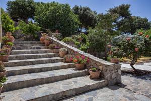 A garden outside Petrinos Milos