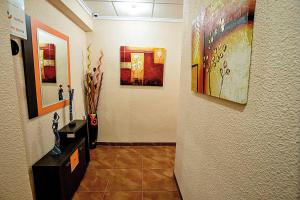 TV a/nebo společenská místnost v ubytování Hostal Carrizo