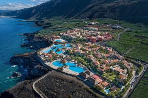 an aerial view of a resort next to the ocean at La Palma Princess in Fuencaliente de la Palma