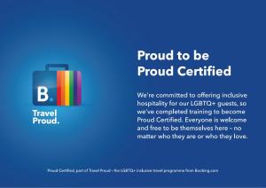 a sign that says proud to be proud certified with a blue at Haus Till E in Zell an der Mosel