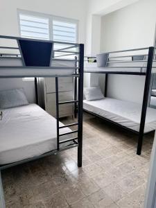 a group of bunk beds in a room at Charming 3BR Near Ponce Attractions in Ponce