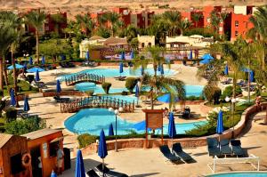 an aerial view of a resort with a pool at Cardina Resort in Marsa Alam City