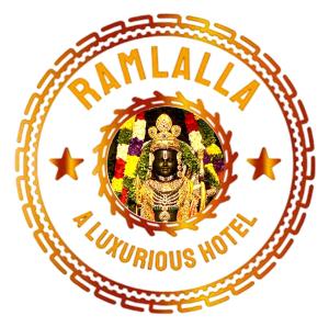 a logo for rambala hummus hindu temple at Hotel Ramlalla in Khātu