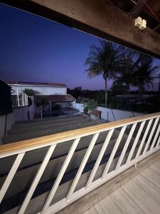 a view from the balcony of a house at Paraiso Particular Piscina e Ar Condicionado in Americana