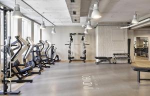 Fitness centrum a/nebo fitness zařízení v ubytování Boutique & Art Hotel Helvetia