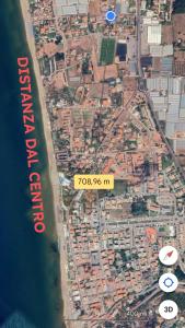 a map of a city with a sign that says yo m at Sperlonga Tiny Room in Sperlonga