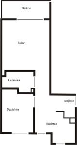 Plán poschodí v ubytovaní Apartament Posejdon Kołobrzeg