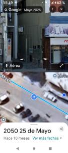 a screenshot of a picture of a street with cars at La casa del recho in Santo Tomé