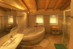 A bathroom at Sonnleiten - Guggerhof - Villa Sonnenwies
