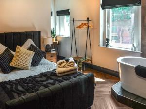 Ruang duduk di Silver Cottage