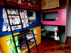 Litera o literas de una habitación en La Casa Azul Hostel