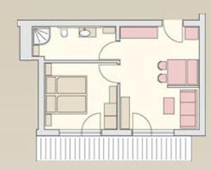 Plan piętra w obiekcie Apartmenthaus Berndlalm
