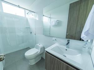 Koupelna v ubytování Solev Hotel