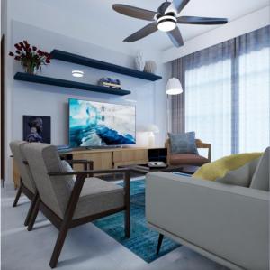 a living room with a couch and a tv at Luxora Hotel Lodwar in Lodwar