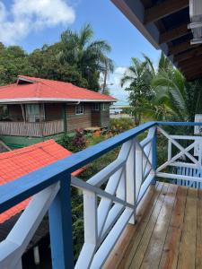 a view from the balcony of a house at Blue Marlin in Bocas Town