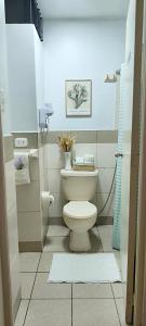 a bathroom with a white toilet in a room at Room in shared apartment - Shared Bathroom 402 in Lima +23 photos