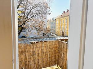 a view from a window of a building at Katys Cozy Corner - Self CheckIn in Graz
