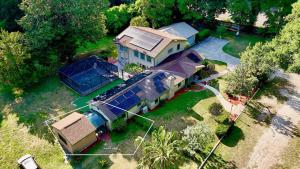 an aerial view of a house with a solarium at The Nest in Gainesville