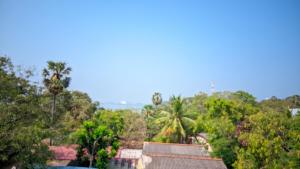 a view of a jungle with trees and buildings at RooLi Harbour Inn-Trincomalee in Trincomalee +7 photos