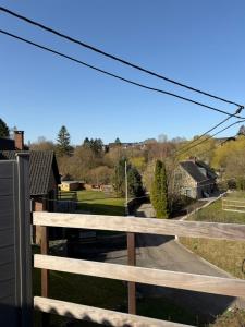 a view from the balcony of a house at Le Loft des Crêtes in Dinant