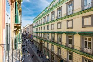 a view of a street in a city with buildings at Themis Toledo - Private Spa Apartment in Naples