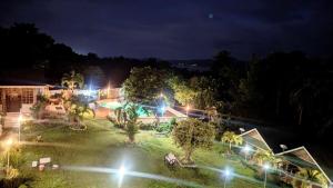 an aerial view of a park at night with lights at Harmony Place at Hillside in Puerto Princesa City +30 photos