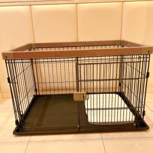 a bird cage sitting on top of a floor at NUDA Toyama in Takaoka