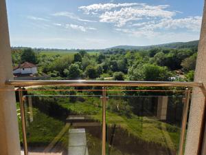 a view from the balcony of a house at Sunny studio in Shartrez in Shkorpilovtsi