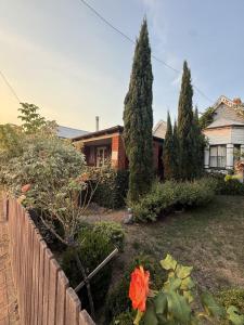 a house with two trees and a fence at The Residence - Spacious 4-Bed Tenterfield Home in Tenterfield