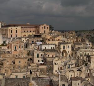 a view of a city with many buildings at 1402 Rooms in Matera