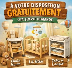 a poster of a room with a crib and a chair at Chez Kri in Limbourg +49 photos