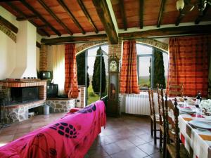 A seating area at Farmhouse in Asciano with Pool and Countryside