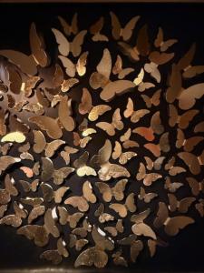a group of leaves on a black background at Boho ElTha Lotus in Patra