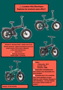 a brochure for a dirt bike with different information at La cabanA meublé de tourisme, 2 étoiles in Seix