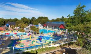 an aerial view of a water park with a pool at l'impasse de la tranquillité in Pont-Aven