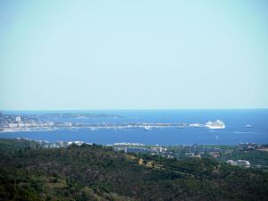 an aerial view of a large body of water at Opulent Villa in Les Adrets de l Est rel in LʼÉglise